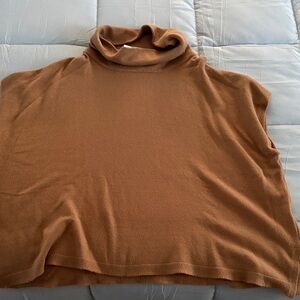 Evereve Warm Tan Turtleneck Sweater